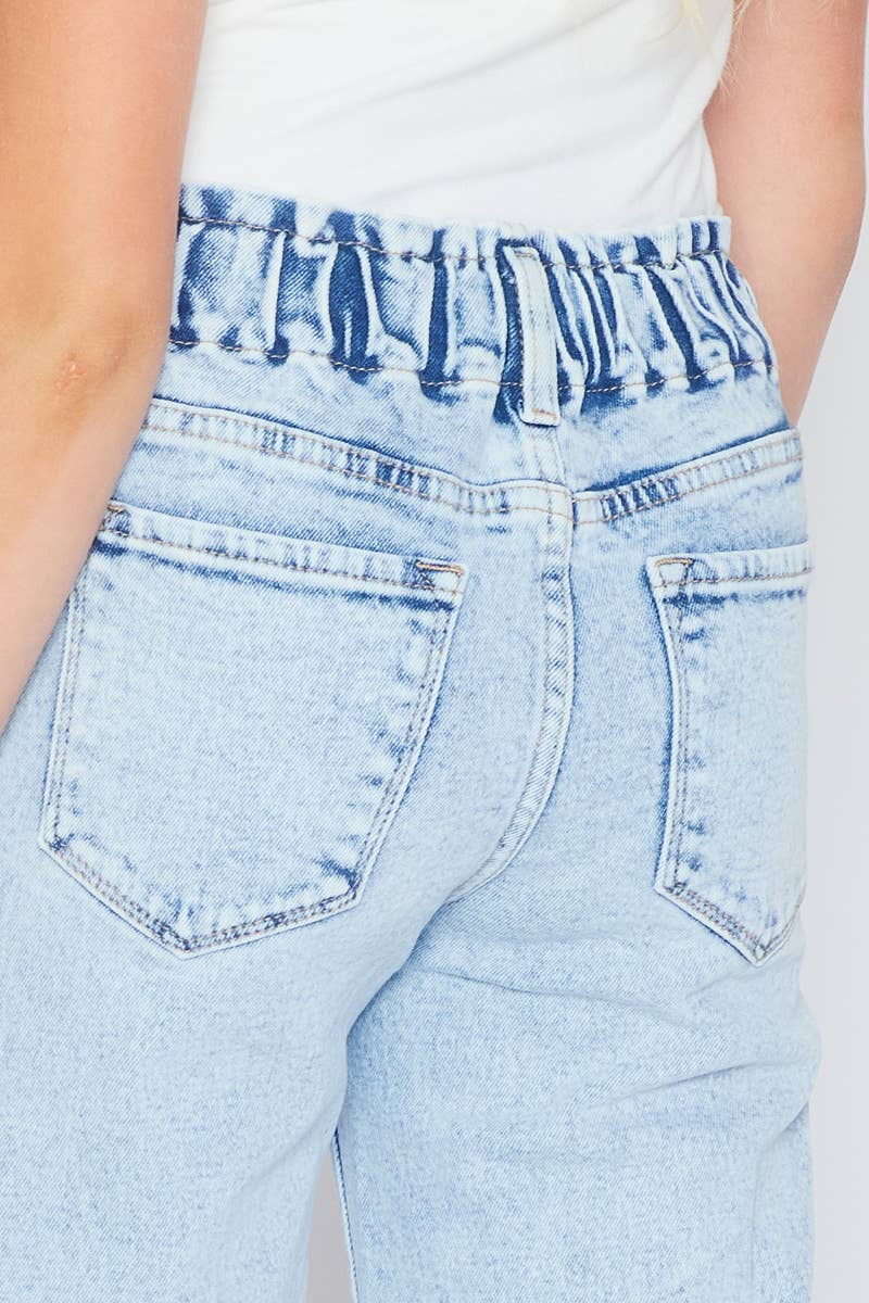 Lt Stone high rise wide leg