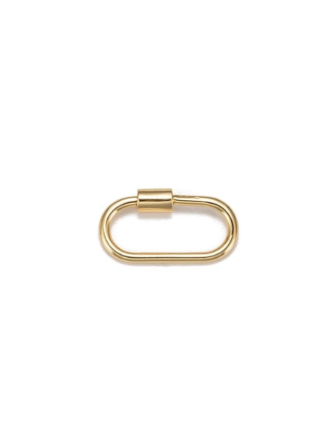 * Gold Piper Carabiner | Golden Oval Necklace Carabiner