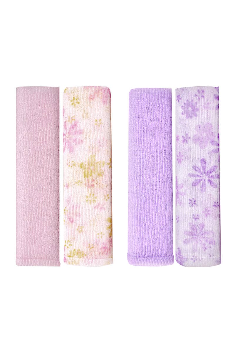 Exfoliating 2pcs Shower Towel Set