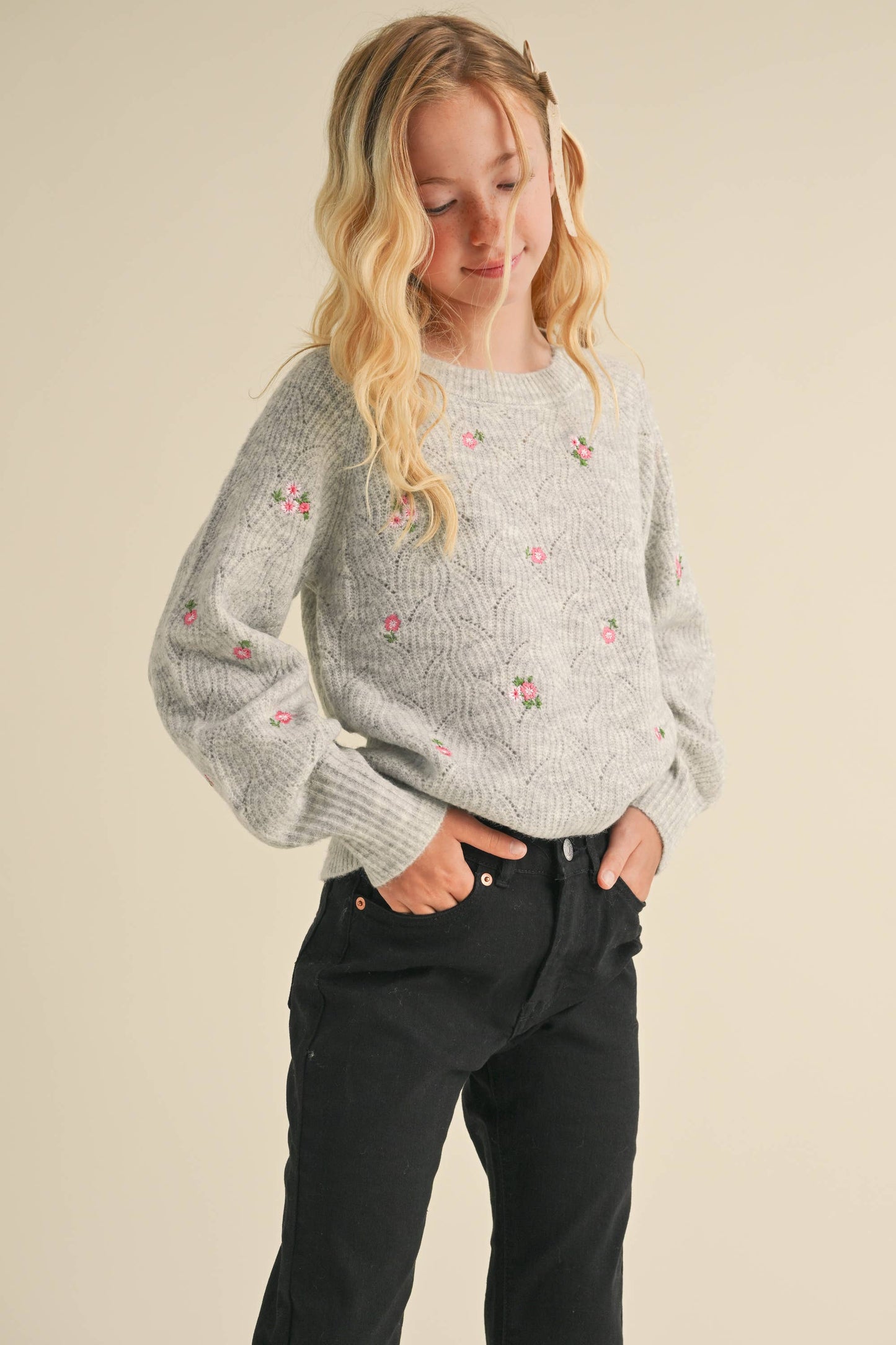 CREWNECK RAGLAN SWEATER