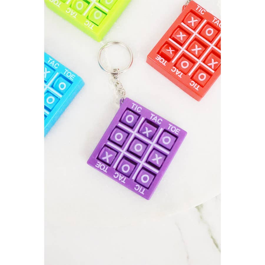 Tic Tac Toe Mini Board Game Keychain