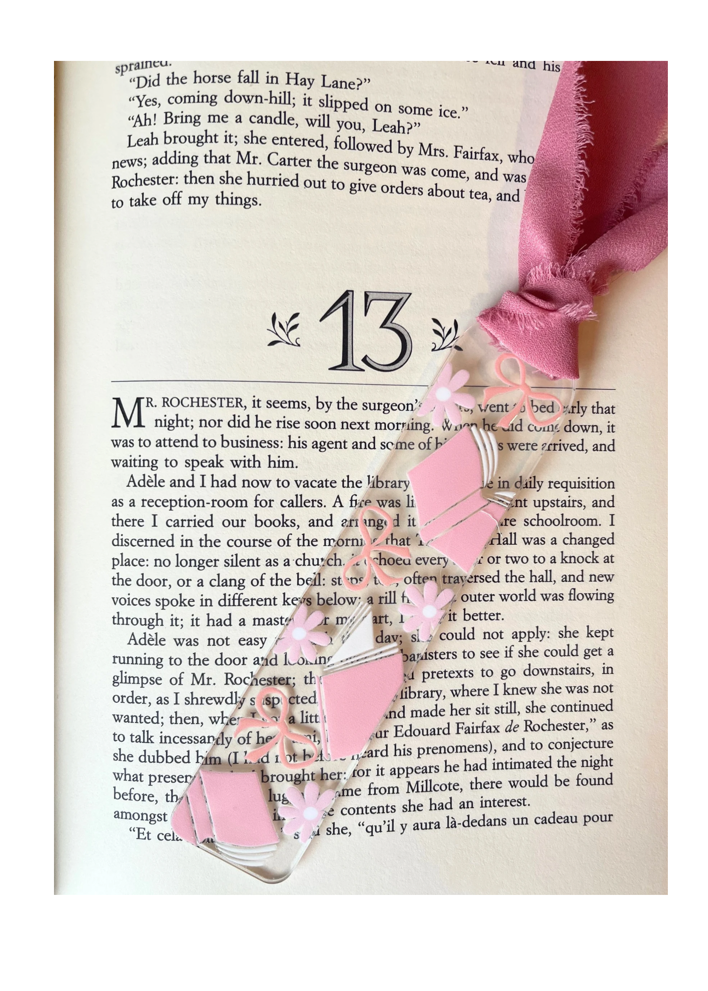 Acrylic bookmark with ribbon-summer collection