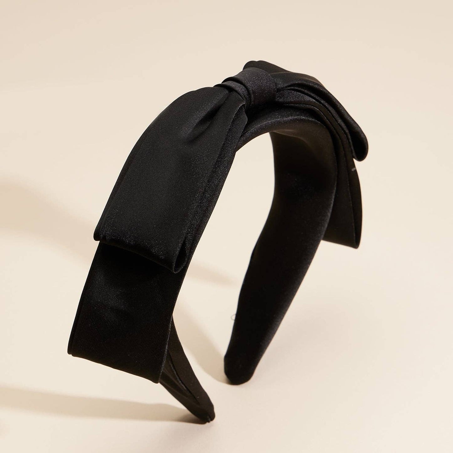 Simple Satin Bow Ribbon Headband