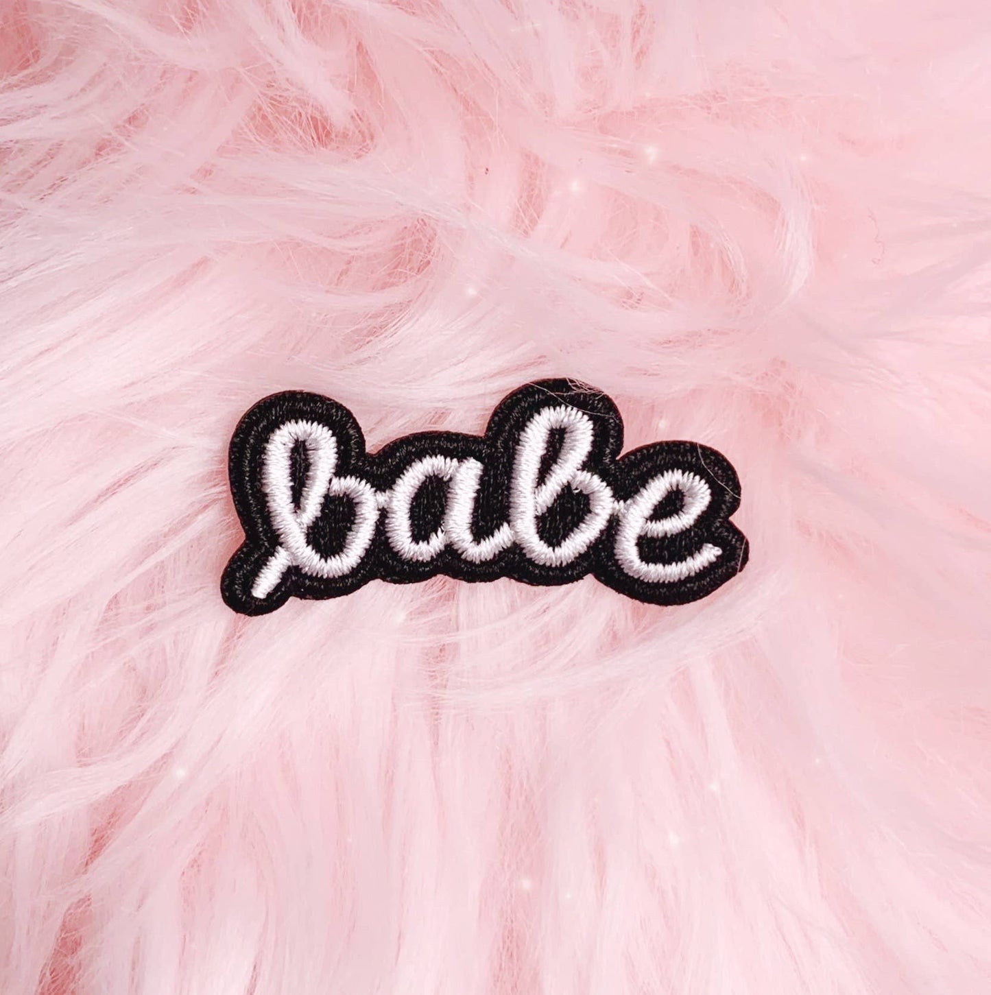 "Babe" B&W Quote Patch