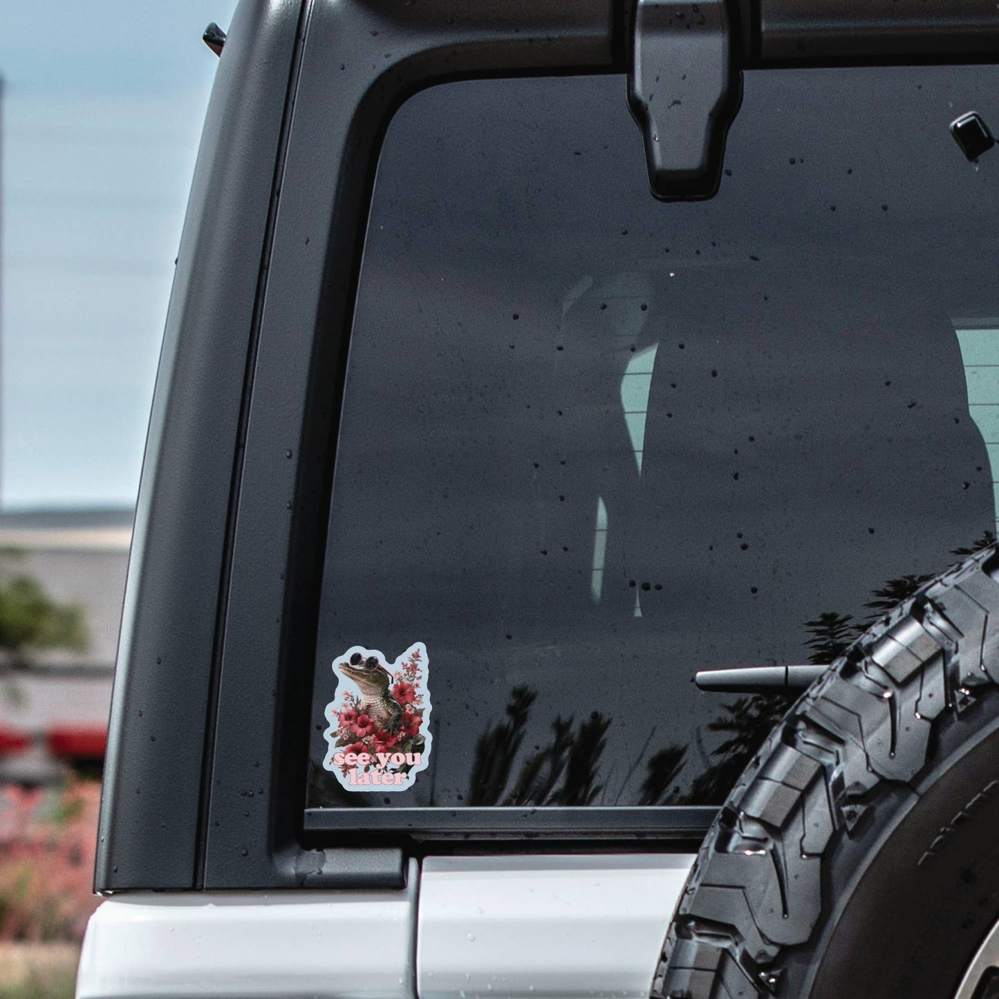 Funny Gator Flower Sarcastic High Quality Vinyl Sticker