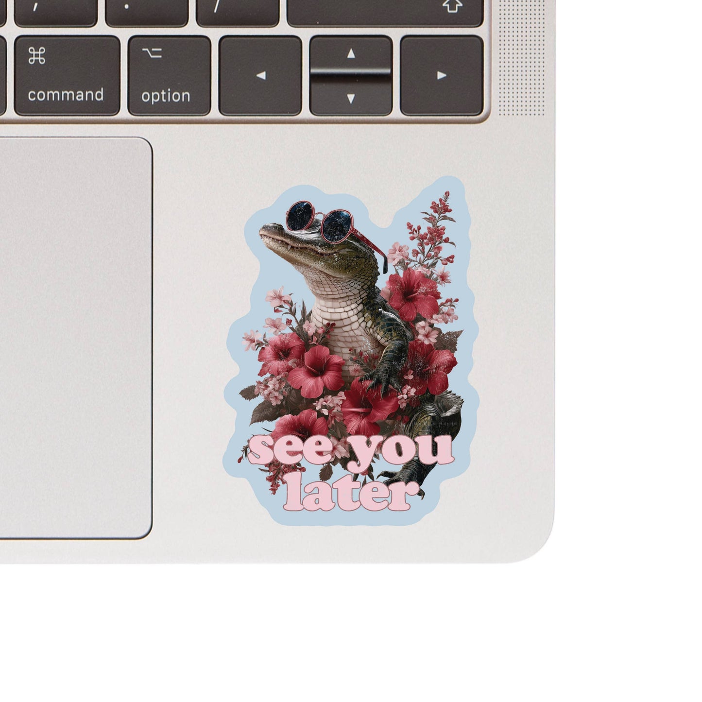 Funny Gator Flower Sarcastic High Quality Vinyl Sticker
