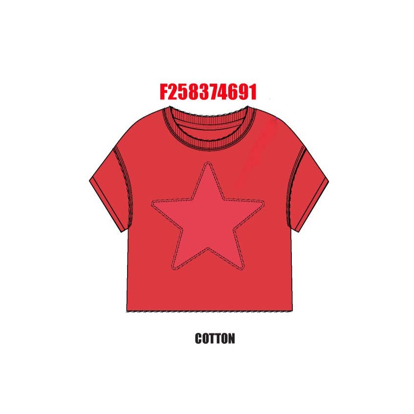 Star applique t-shirt