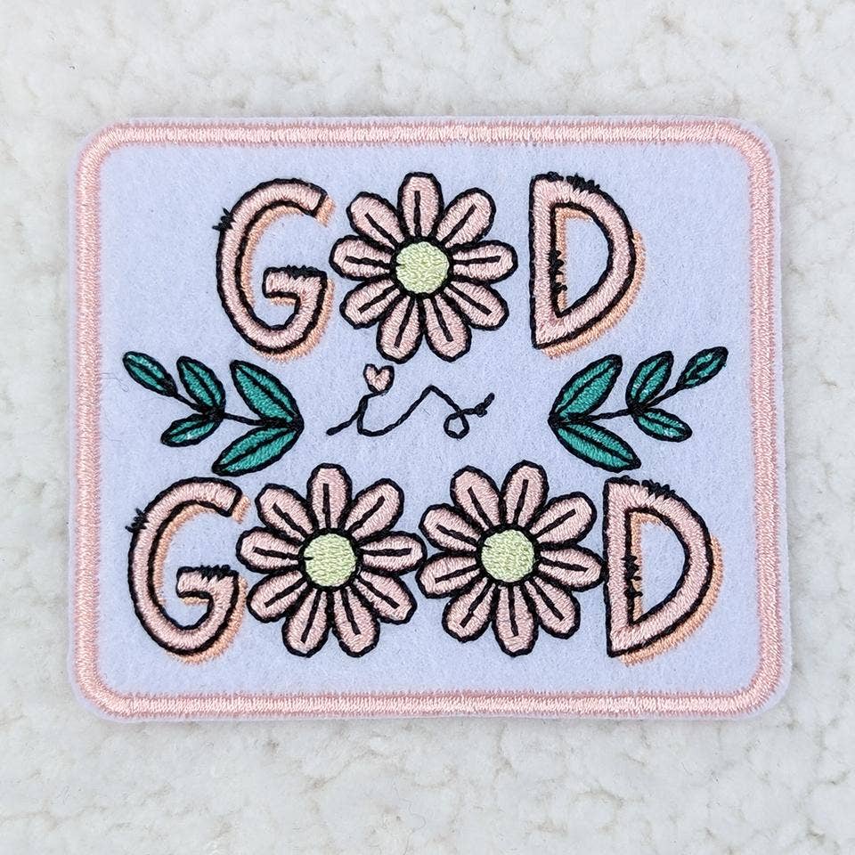 God Is Good Floral Patch