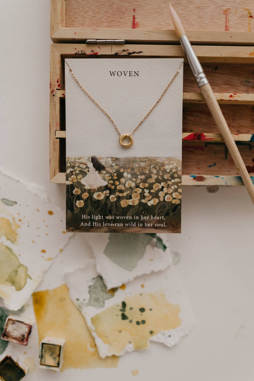 Woven | Christian Necklace | Minimal Jewelry | Colossians
