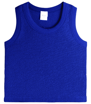 Smocking Sleeveless Tank