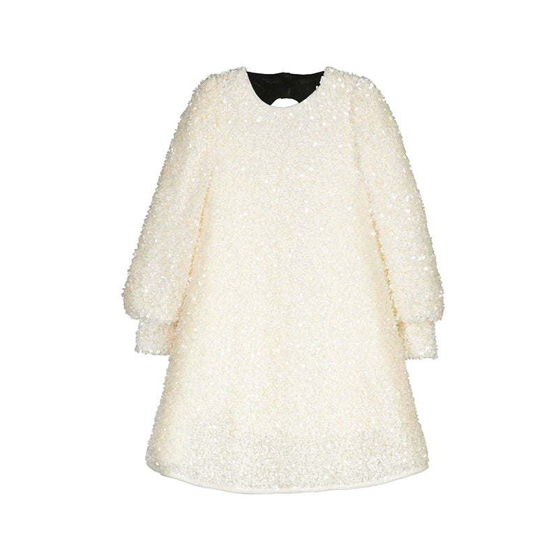 Sequin Bow Back Dress