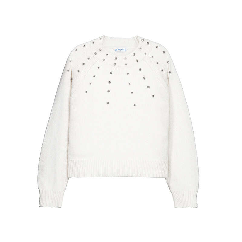 Cream Strass Sweater