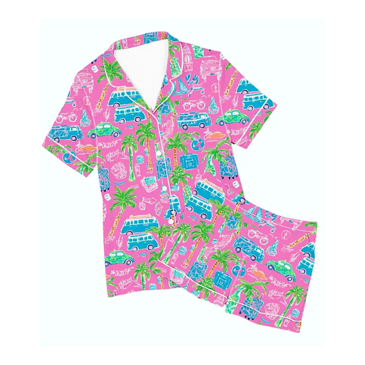 Tropical Print PJ Set