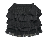 TIERED RUFFLE SHORTS W/ BOW
