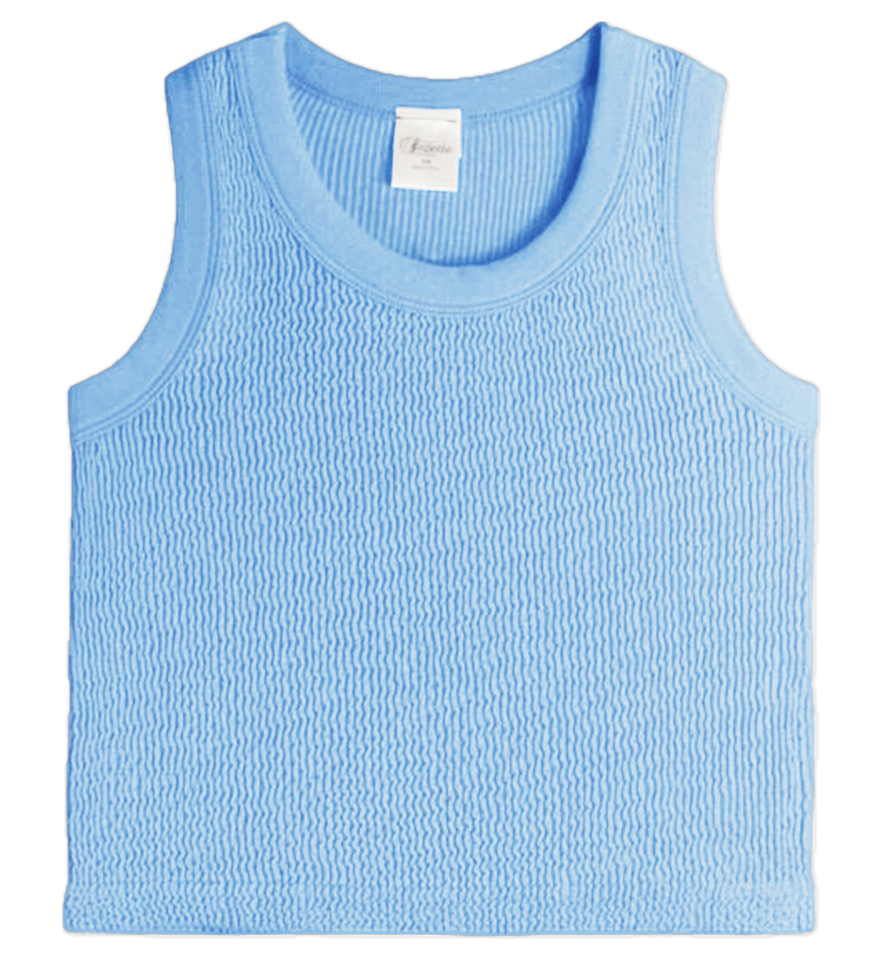 Smocking Sleeveless Tank