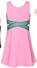 FIT AND FLARE DRESS W/CRISS CROSS WAIST CUTOUT