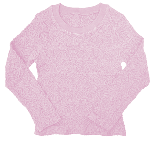 Smocking Floral Long Sleeve Top