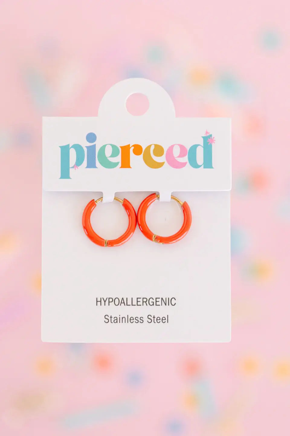 Colored Huggies Earrings