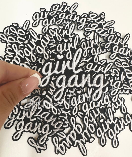 Girl gang embroidery patch