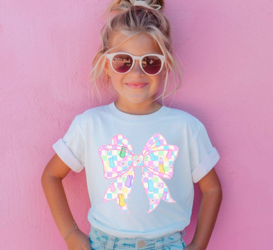 YOUTH Easter Peeps Checker Tee Spring Kids