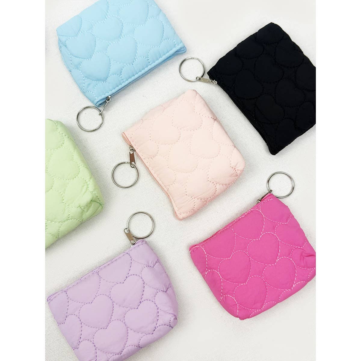 Heart Embossed Coin Purse