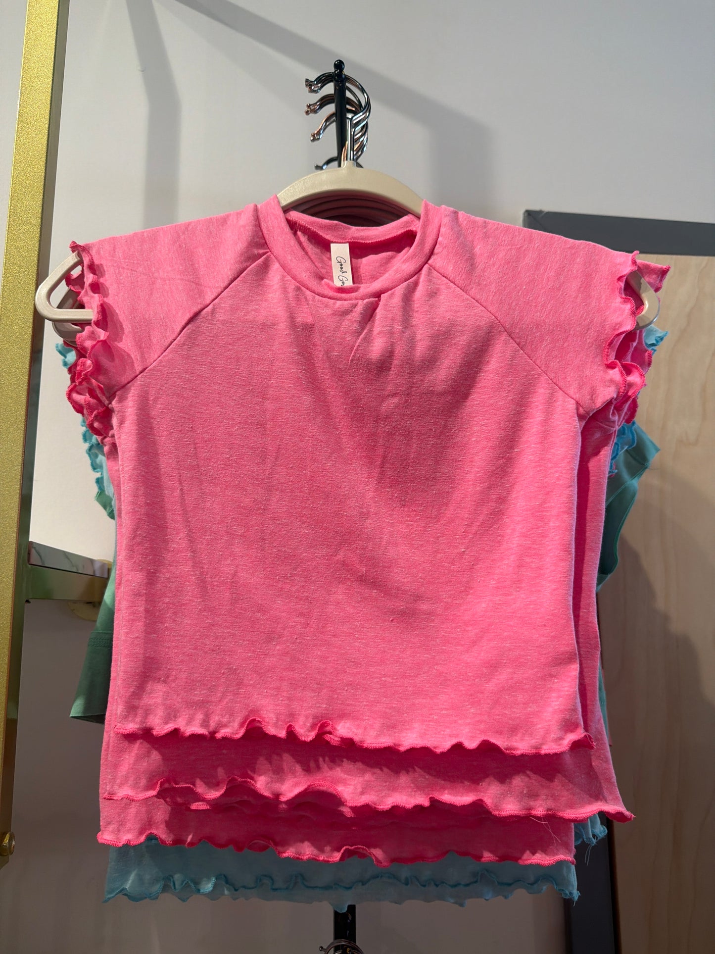 Raglan Cap Sleeve Top