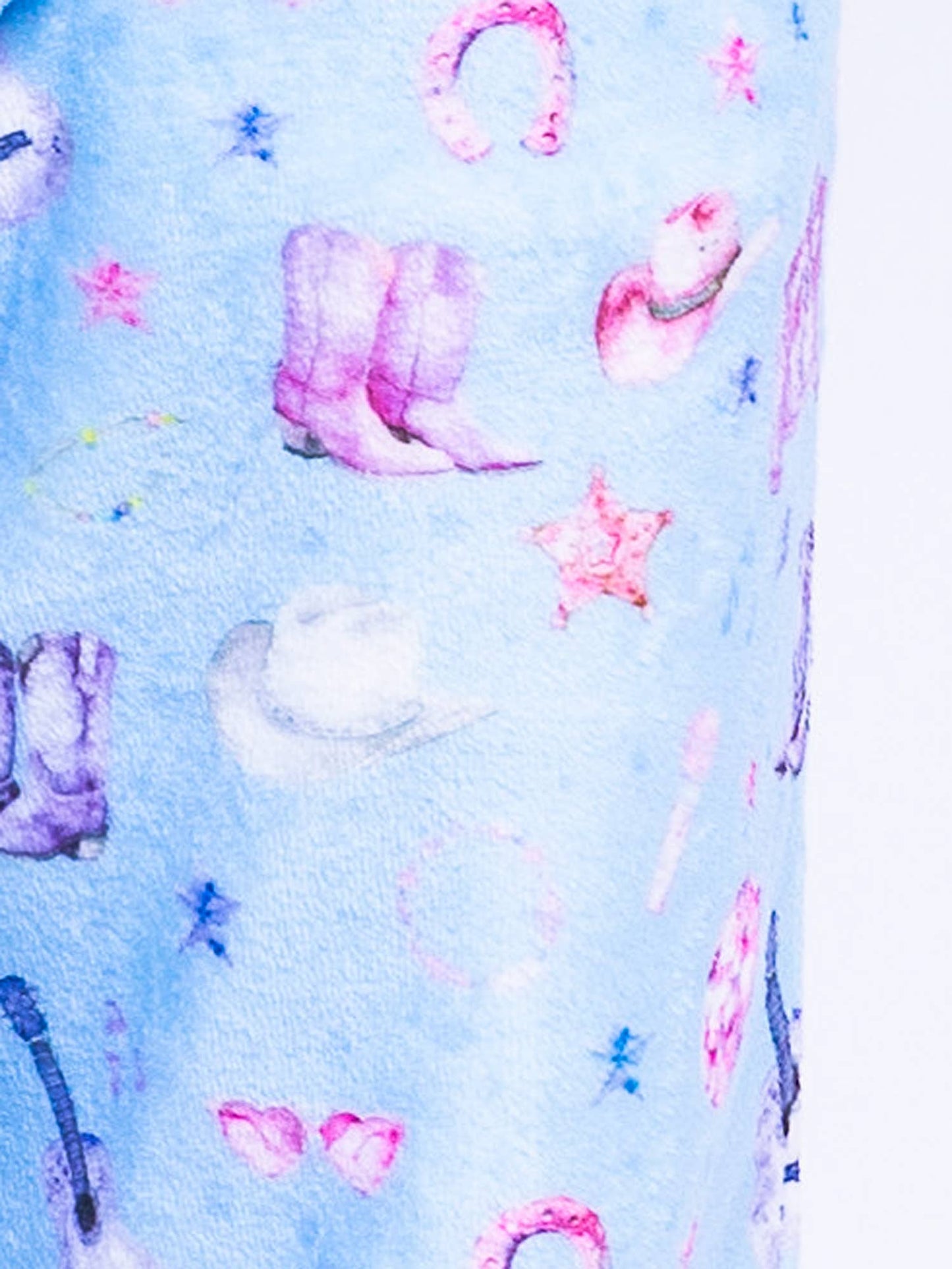 Girls Plush Lounge Short - Wild West