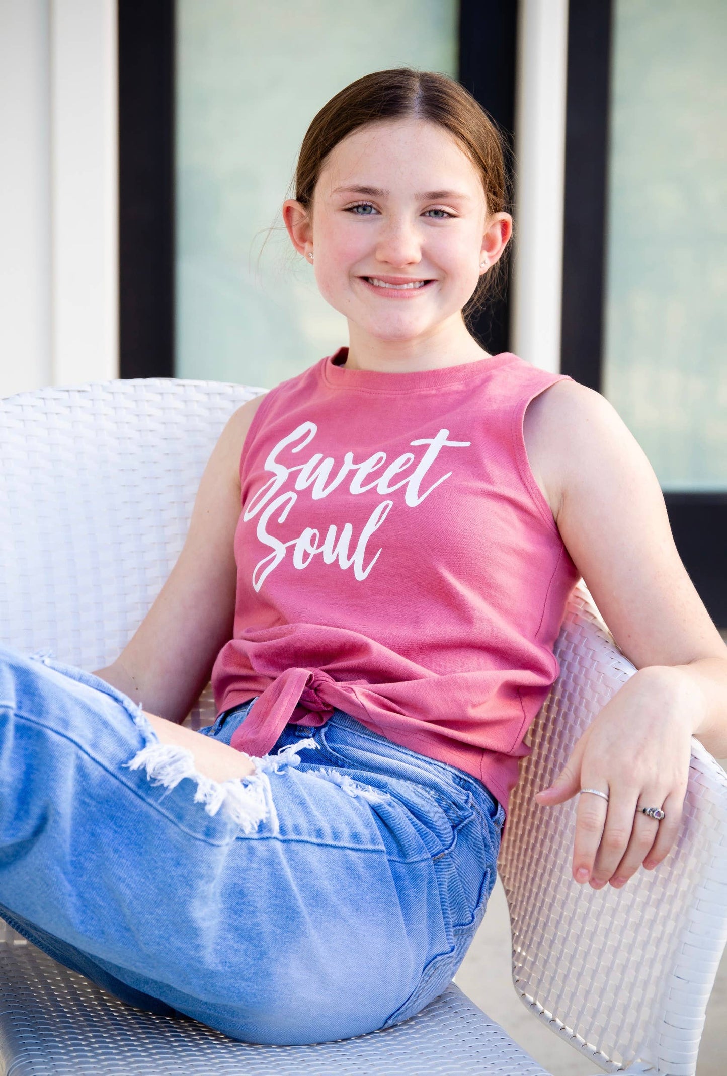 Sweet Soul Open Back Tank - TWEEN GIRLS