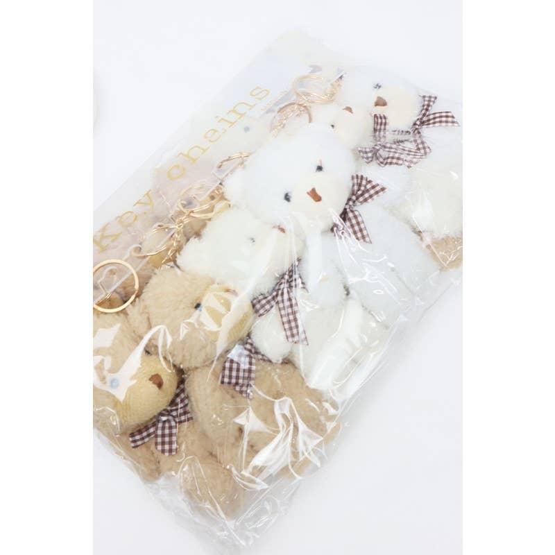 Plush Teddy Bear Keychain