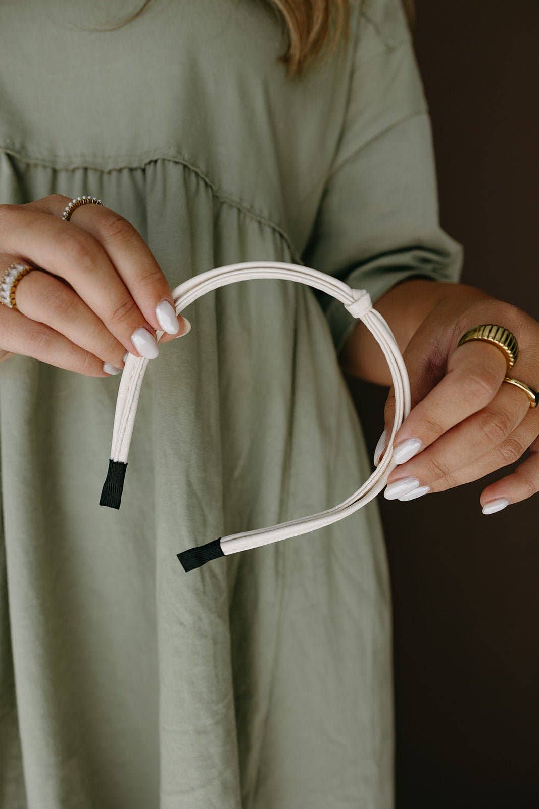 Leather Knot Headband