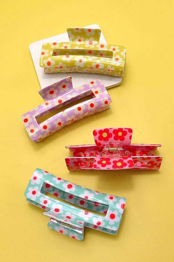PREMIUM DAISY HAIR CLAW CLIPS