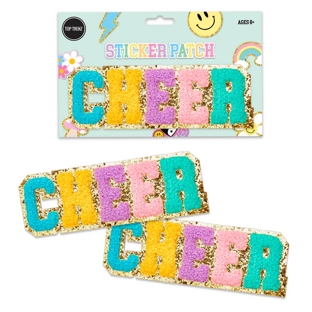 Chenille Sticker Patch -Cheer