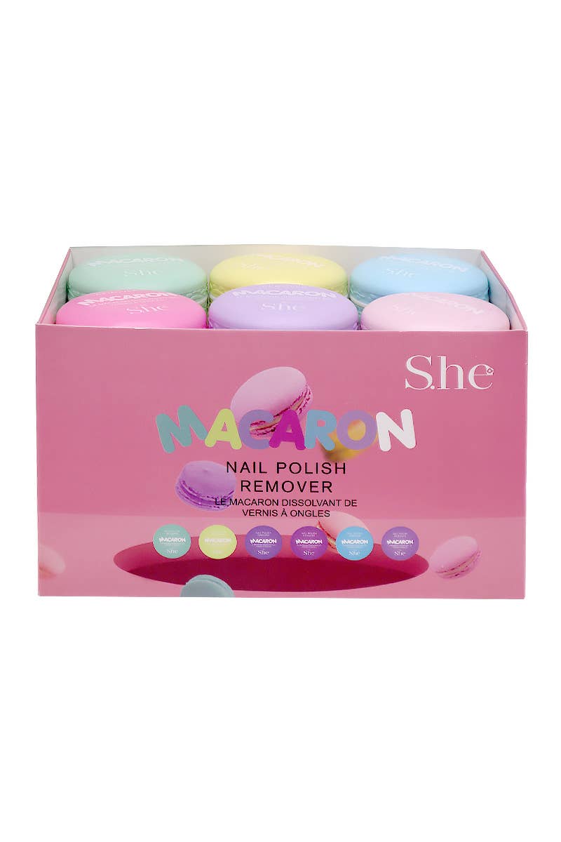 Macaron Nail Polish Remover Pads