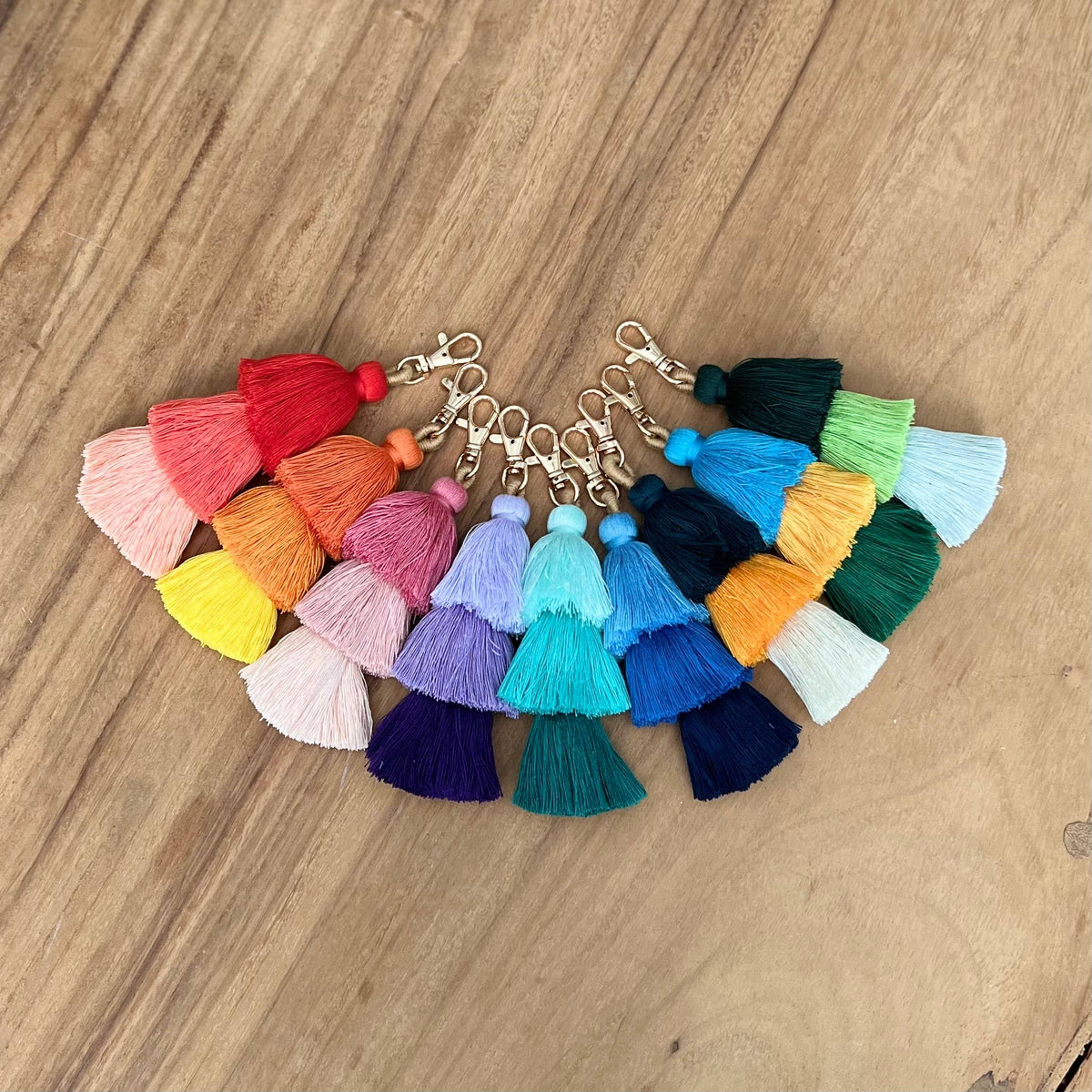 3 Tiered Large Ombre Tassel with Clasp