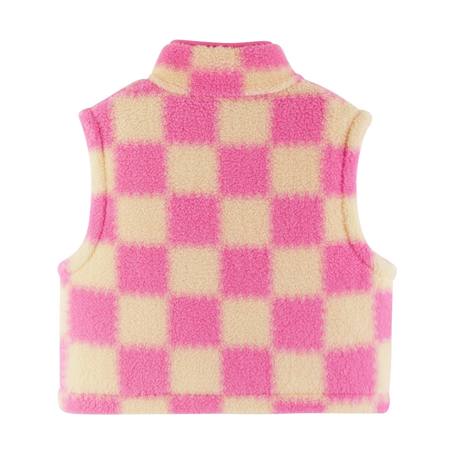 Pink & Cream Checkered Vest