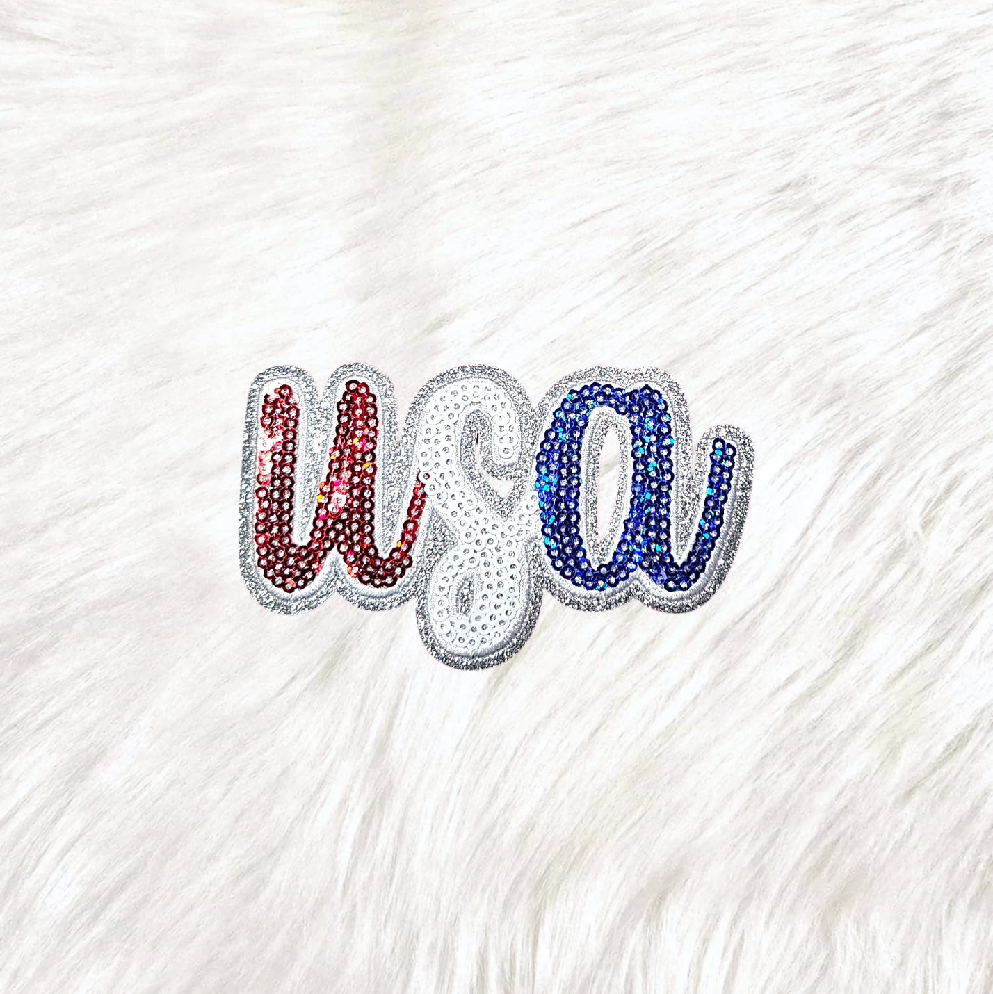 USA Glitter Patch