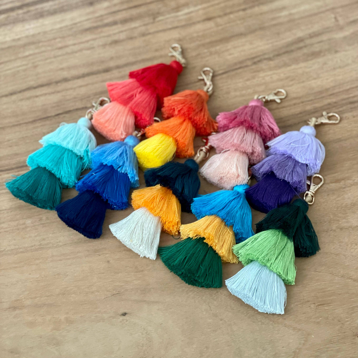 3 Tiered Large Ombre Tassel with Clasp