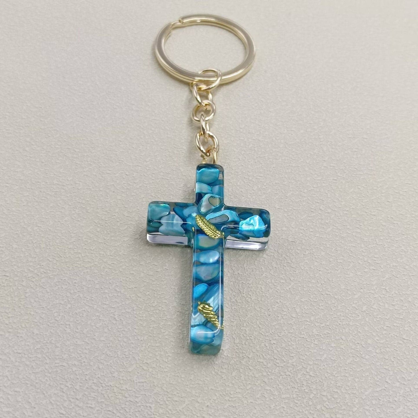 Cross Charm Keychain