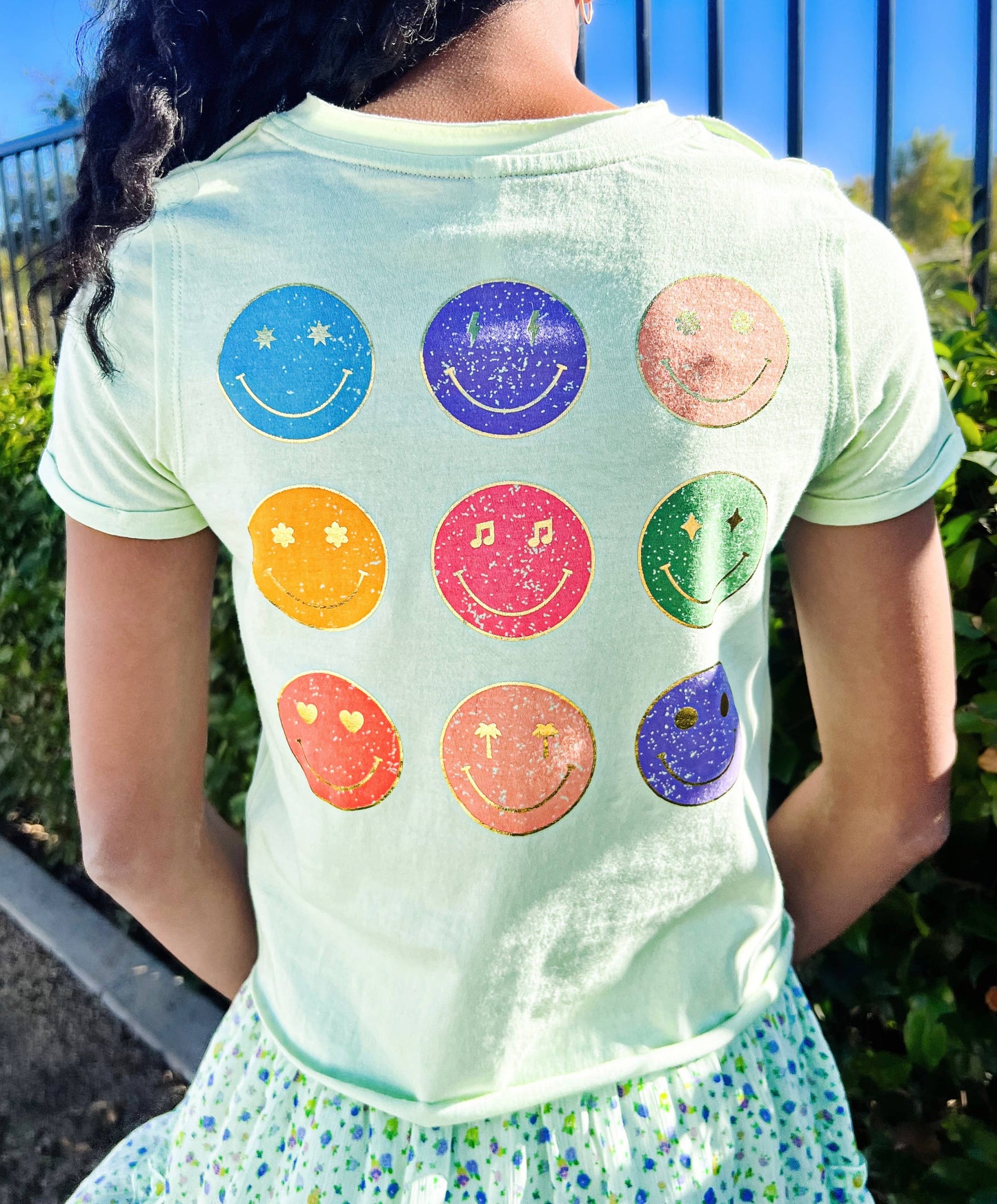 Happiness happy face tee