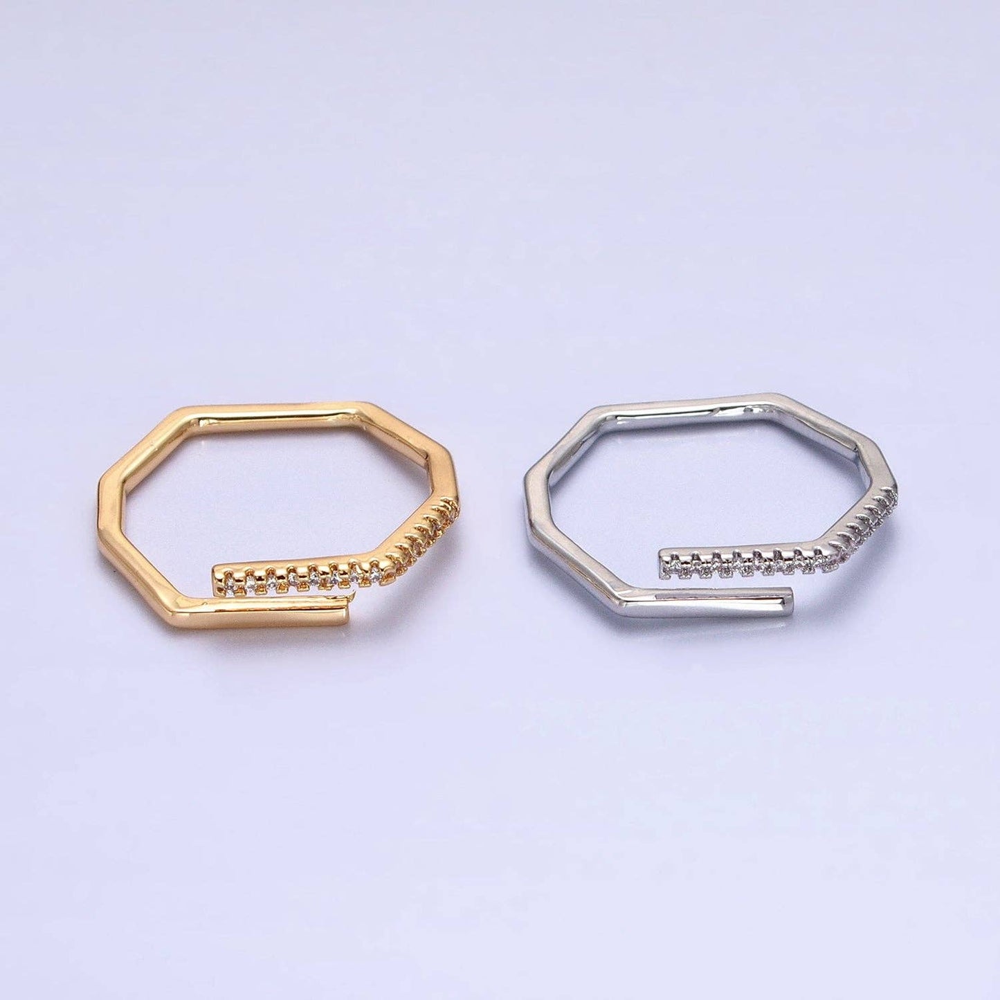 Thin Hexagon Ring