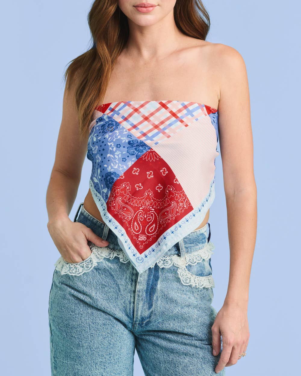 America Patchwork Headscarf