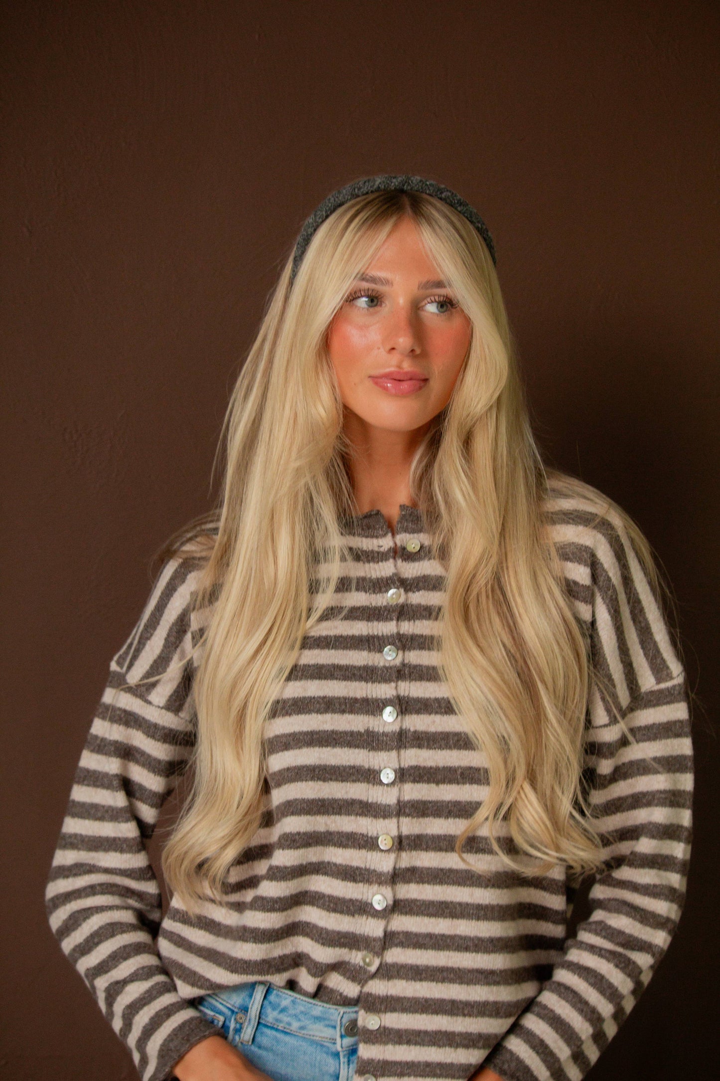 Grey Sweater Headband