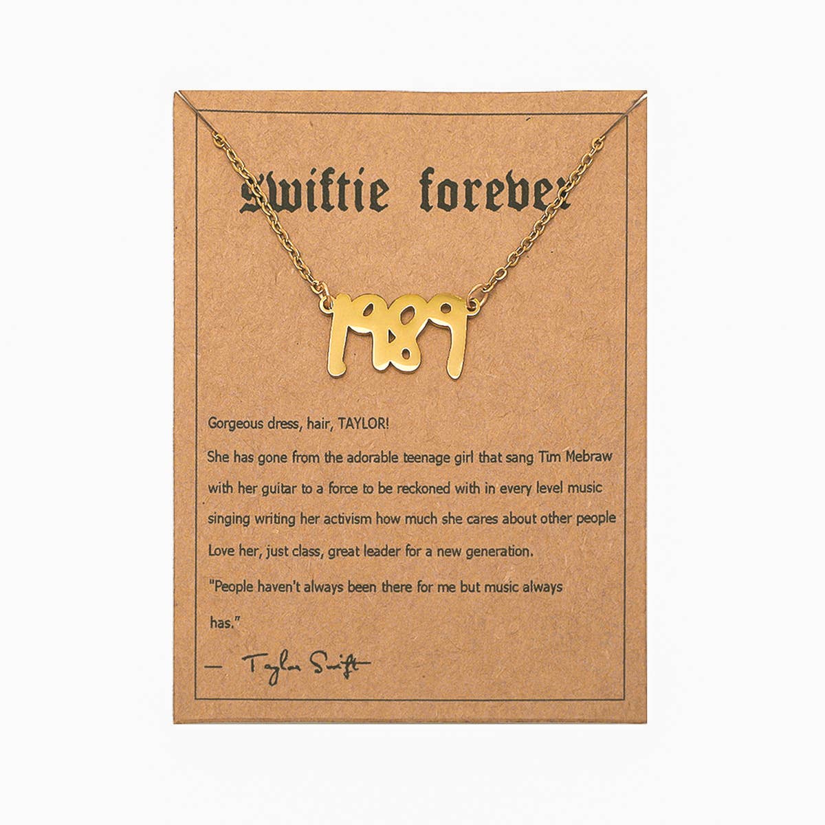 Taylor swift FEARLESS necklace