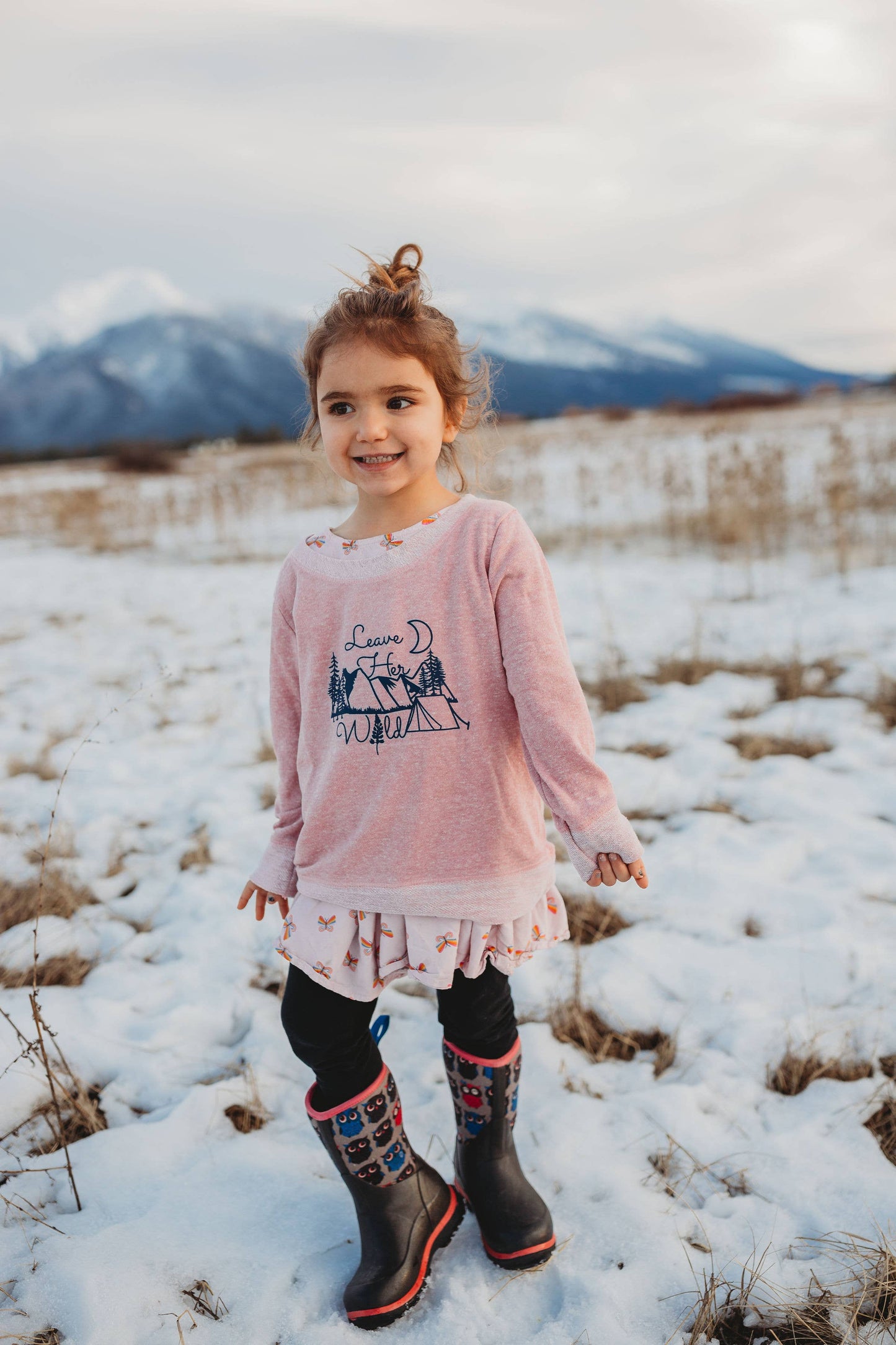 Leave Her Wild Kids Long Sleeve