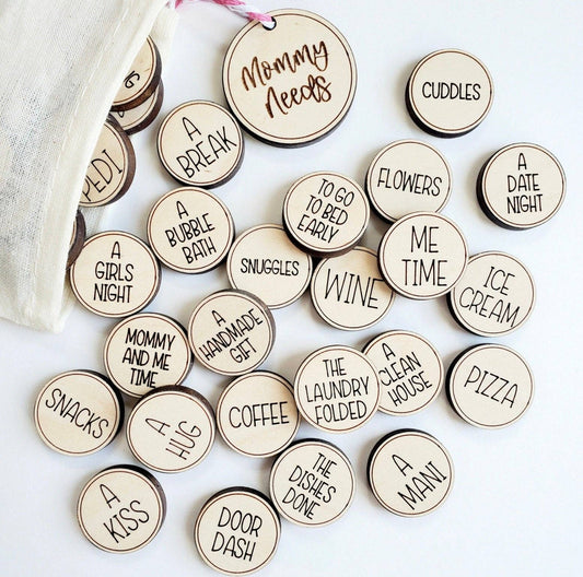 Mom Self Care Tokens