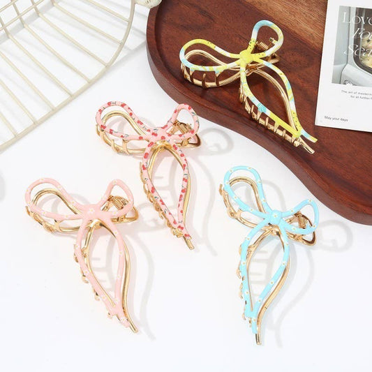 Floral Coquette Hair Claw Clips