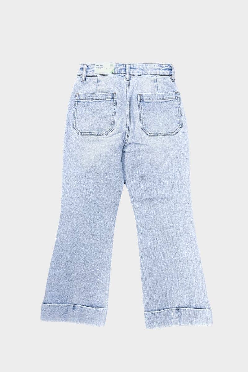 cropped flare jeans
