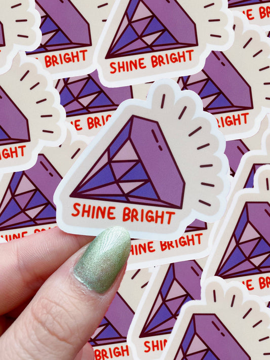 shine bright sticker