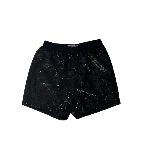 Black Sequin Shorts