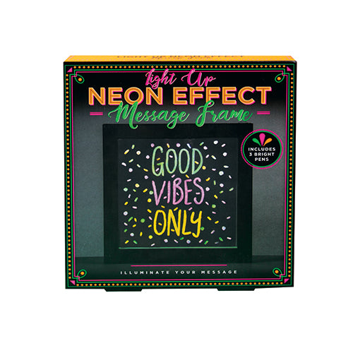 Light Up Neon Effect Message Frame
